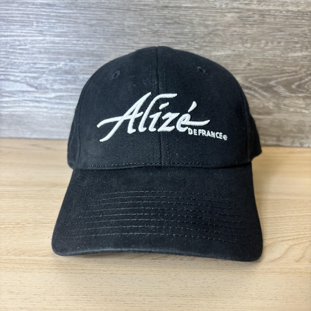 Alize de France Hat Cap Strap Back Black Embroidered Promo Advertising Mens